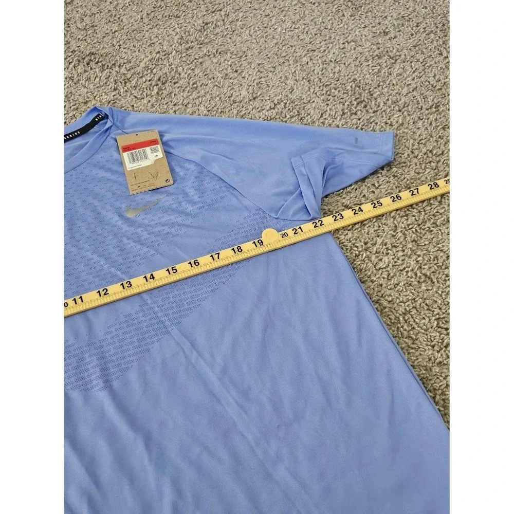 Nike Stride Dri-FIT ADV Running Shirt Mens Large Blue Short Sleeve New